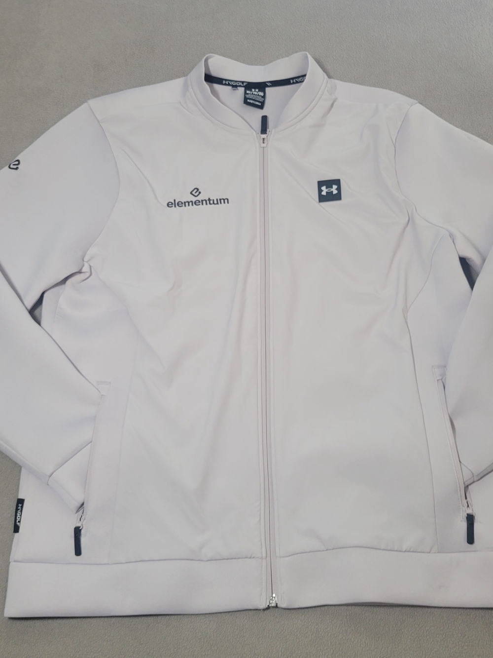 Under Armour Drive Pro Storm Hybrid Golf Jacket Mens XL Full Zip Read Descript..